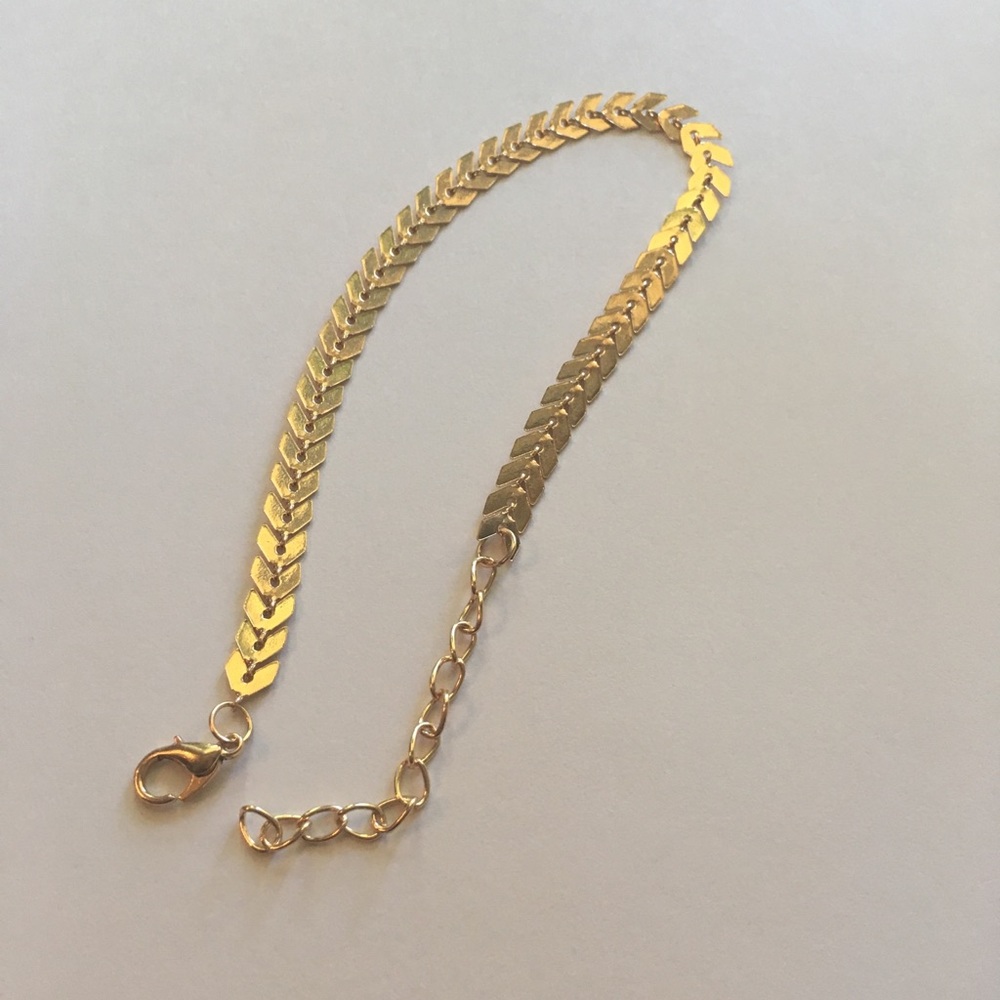 Gold Toned Anklet - Picture 6 of 8